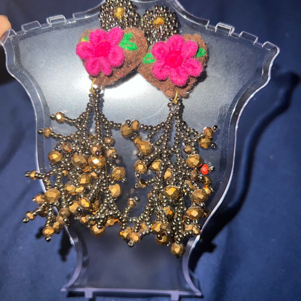 Handmade Mexican earrings aretes artesanales